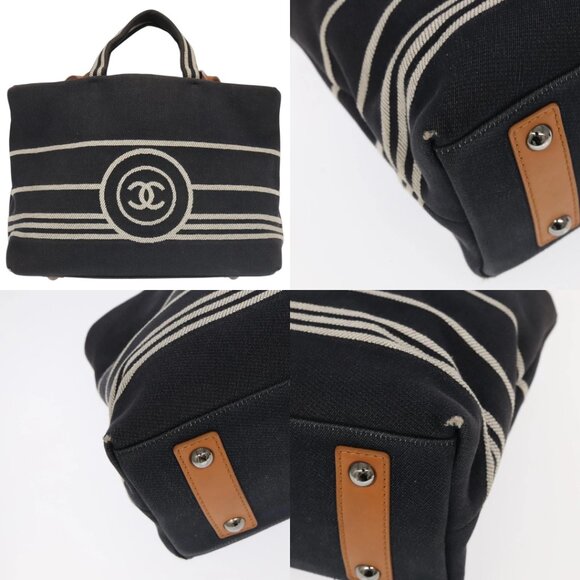 CHANEL Tote Bag Denim Navy CC Auth PP037 - Picture 14 of 15